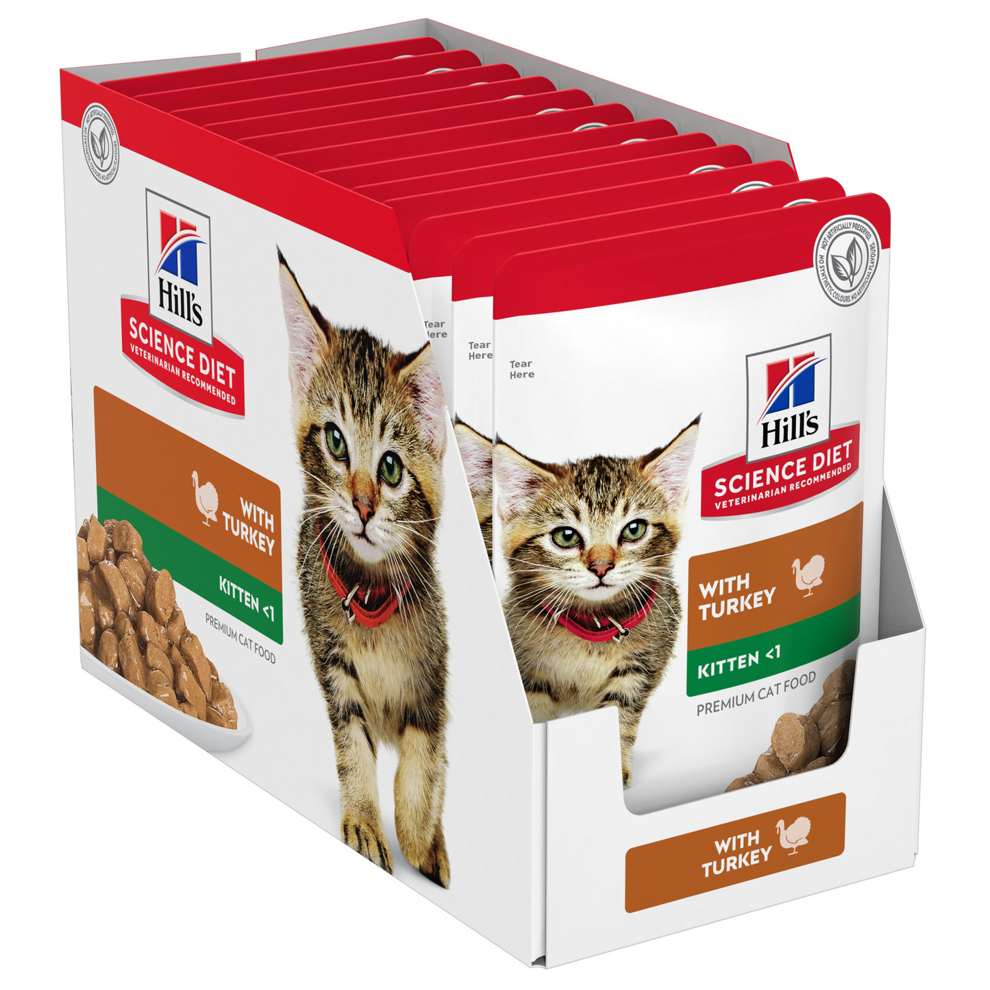 Box Hills Kitten Turkey 85g Pouches x 12