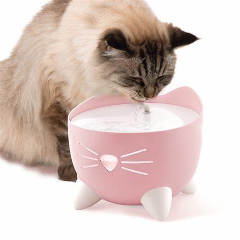 Pixi Cat Drinking Fountain - Pink