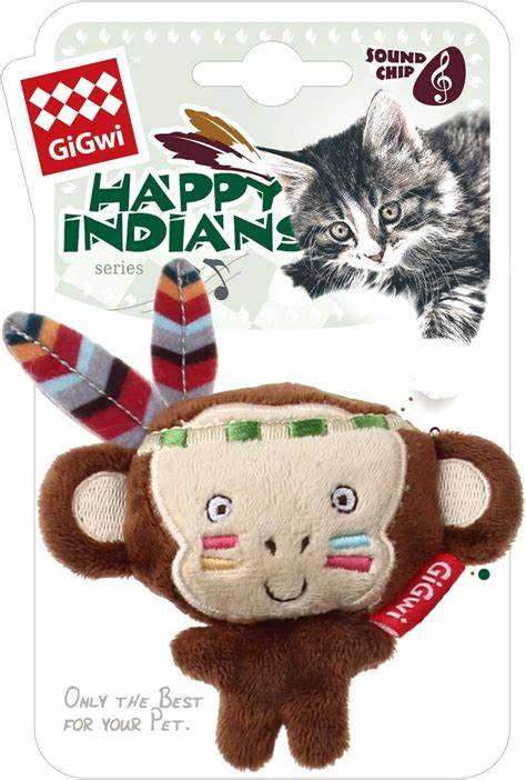 Gigwi Happy Indians Melody Chaser Toy - Monkey