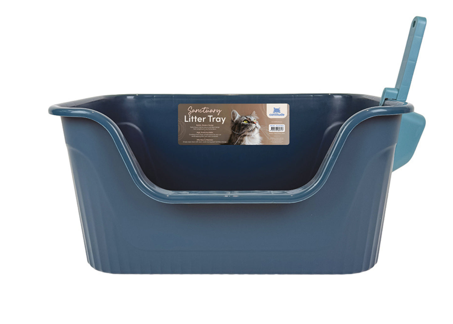 Cattitude Cat Litter Tray Sanctuary - Eucalyptus Large