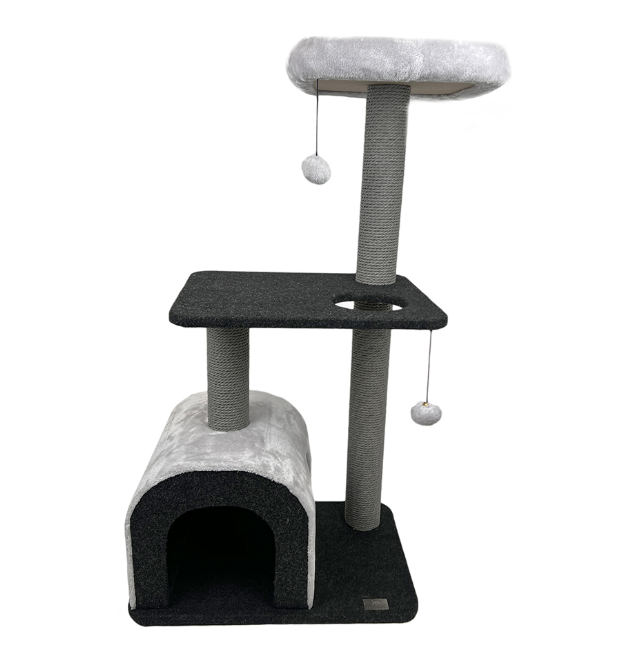Cattitude Cat Scratch Playground Royalty Grey