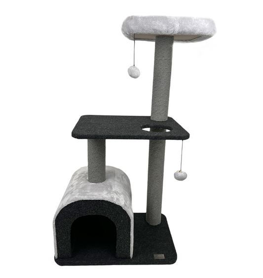 Cattitude Cat Scratch Playground Royalty Grey
