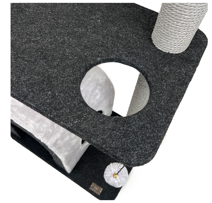 Cattitude Cat Scratch Playground Royalty Grey