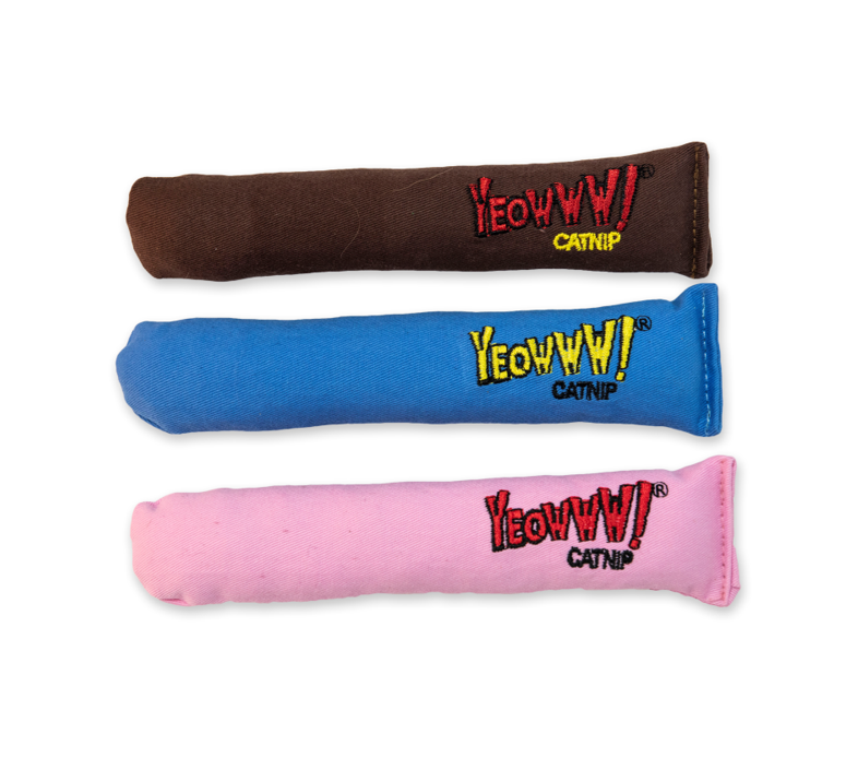 Yeowww Catnip Cigar Cat Toy - Brown