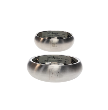 Zeez Signature Collection SS curved pet bowl 350ml