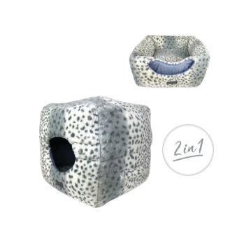 Cattitude Cat Bed Multicube Snow Leopard Small