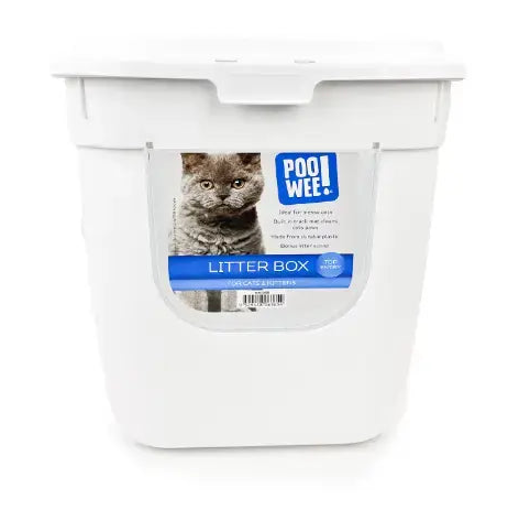 Poowee Cat Litter Box Dual Entry/Top