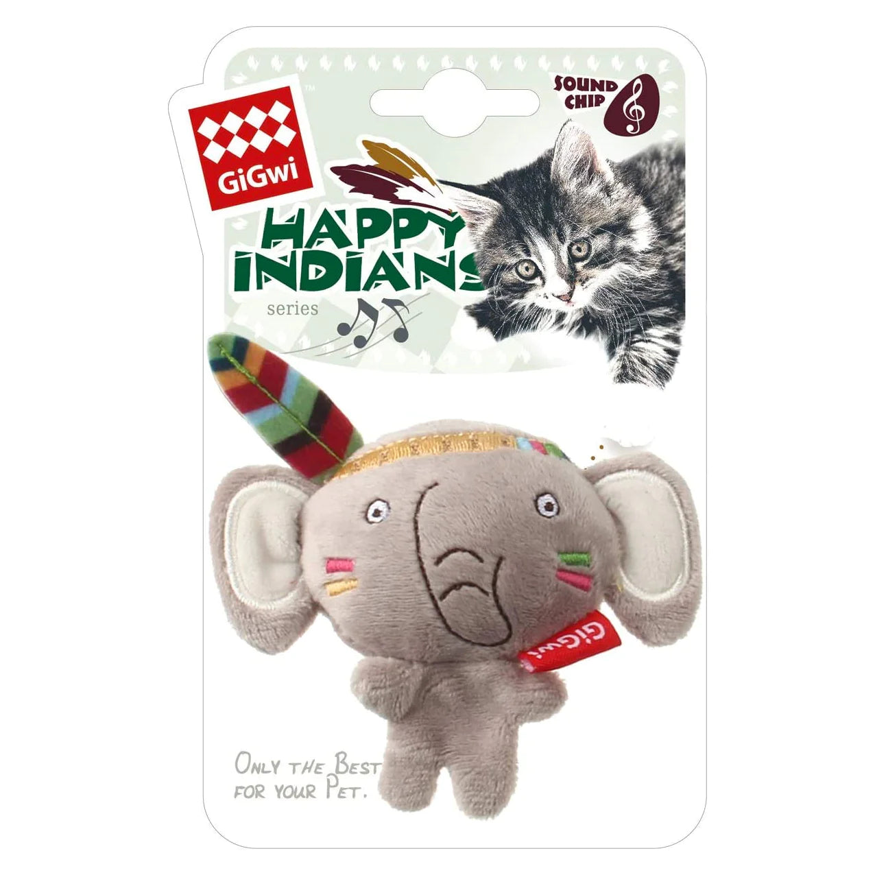 Gigwi Happy Indians Melody Chaser Toy - Elephant