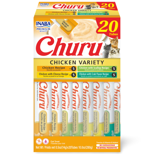 INABA Churu Chicken Varieties 20 tube Box