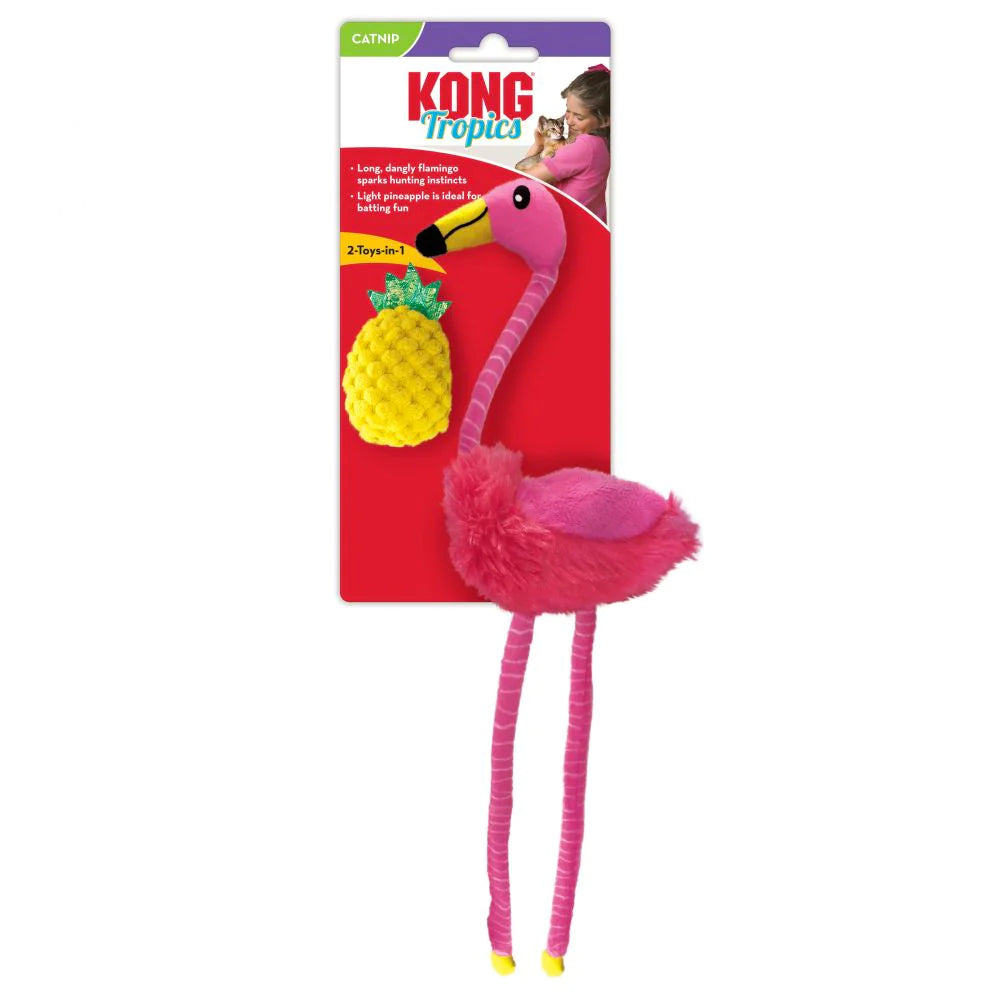 Kong Tropics Leggy Flamingo Toy