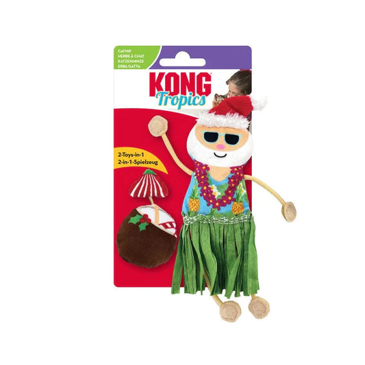 Kong Holiday Crackles Santa Kitty Toy