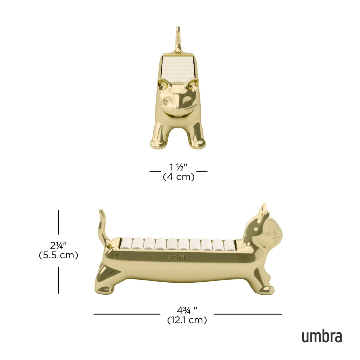 UM Ali Cat Ring Holder Brass
