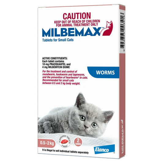 Milbemax Cat Sml 0.5 - 2kg 2s