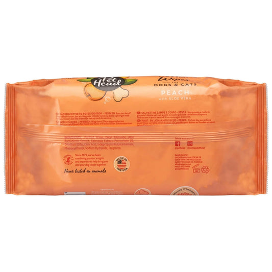 Pet Head Quick Fix Wipes - Peach