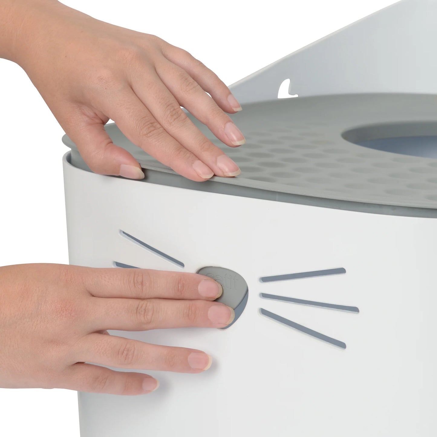 Pixi Top Entry Cat Toilet Grey