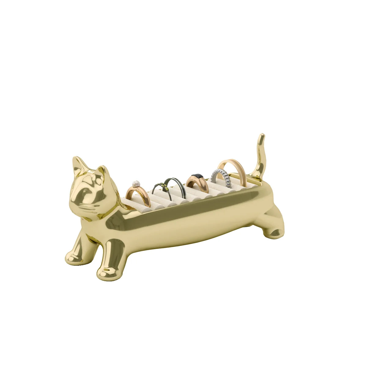UM Ali Cat Ring Holder Brass
