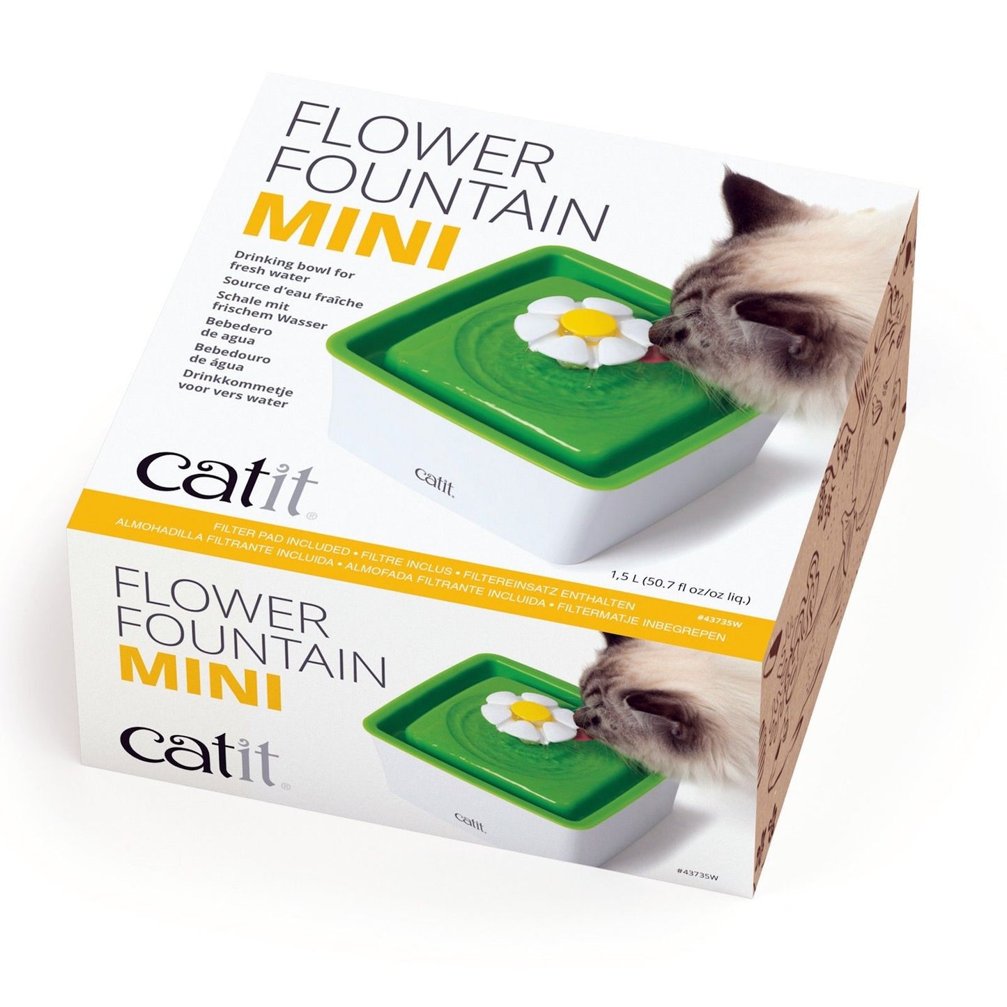 Catit 2.0 Senses Flower Mini Water Fountain 1.5lt