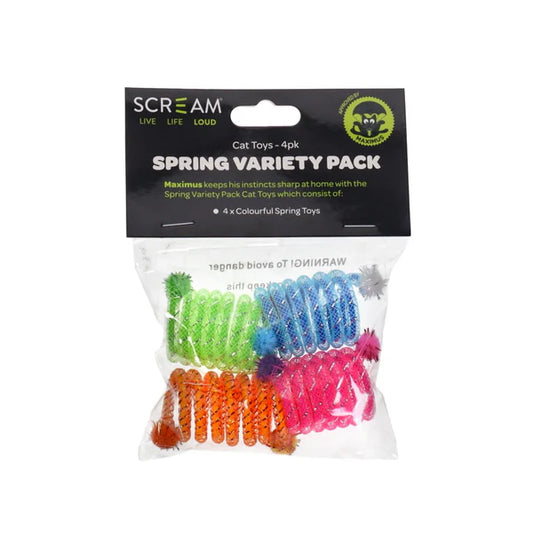 Scream Spring Variety Pack Multicolour 4pack