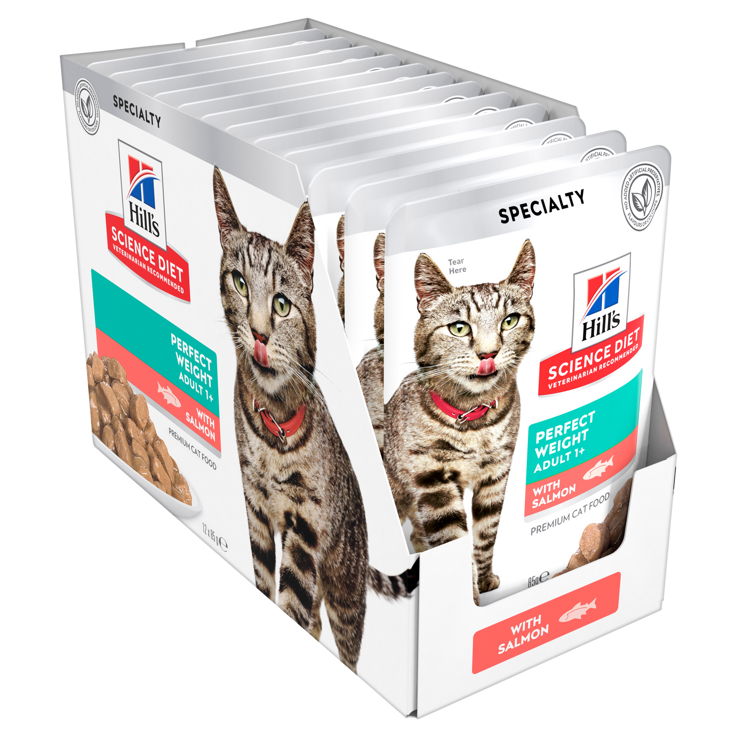 Hill's Science Diet Perfect Weight Pouch 12x85g- Cat Food