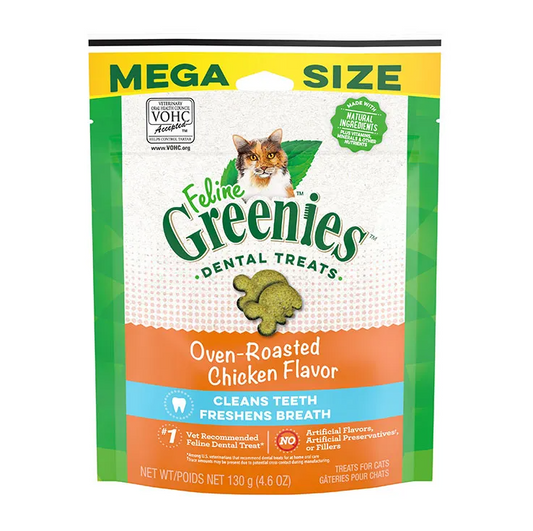 Greenies Treat 130g - Oven Roasted Chicken
