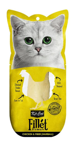 Kitcat Fillet Fresh 30g - Chicken / Fiber