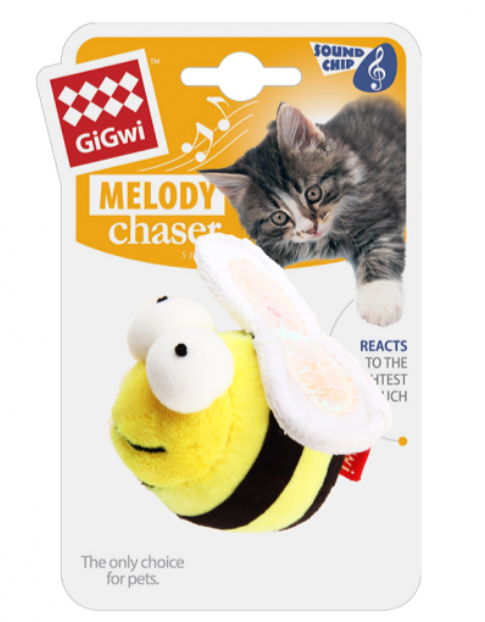 GiGwi Melody Chaser Bee Motion Active Cat Toy